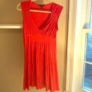 Banana Republic coral stud dress
